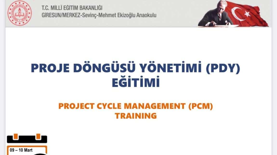 Proje Döngüsü Yönetimi (PDY) Eğitimi 